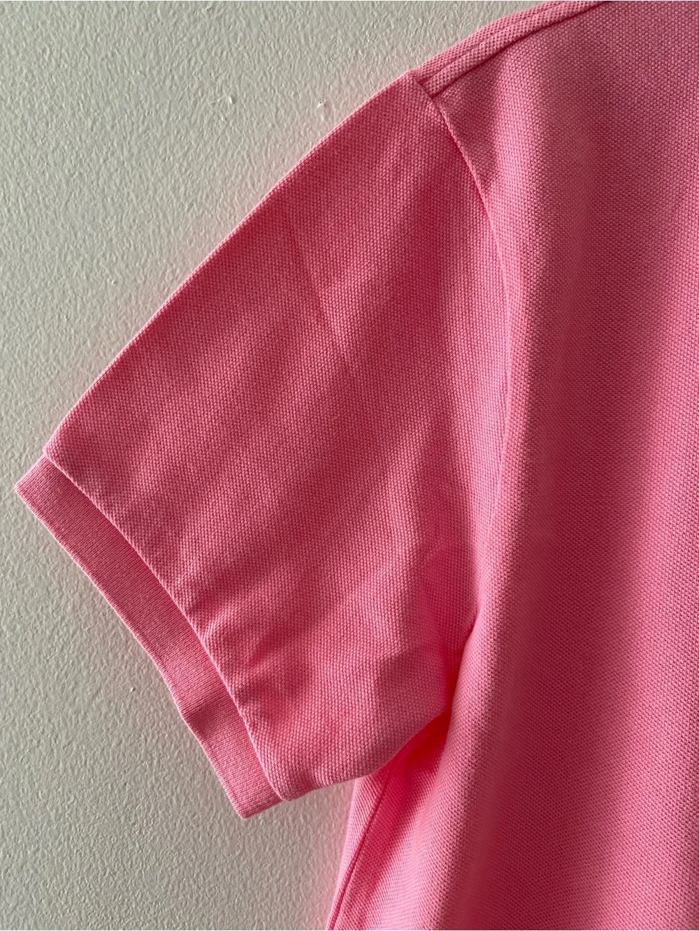 Polo Ralph Lauren Men's L Pink Slim Fit Cotton Polo Shirt NWT Navy Pony